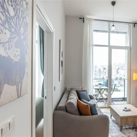 Appartement Vibrant 1-bdr Wpoolgym Near Airport Metro Istanboel